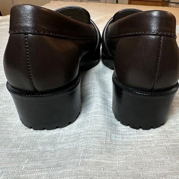 Alexandre Birman Braided Knot Leather Loafers Brown EU 38 US 7.5 Made in Brazil - Picture 8 of 9